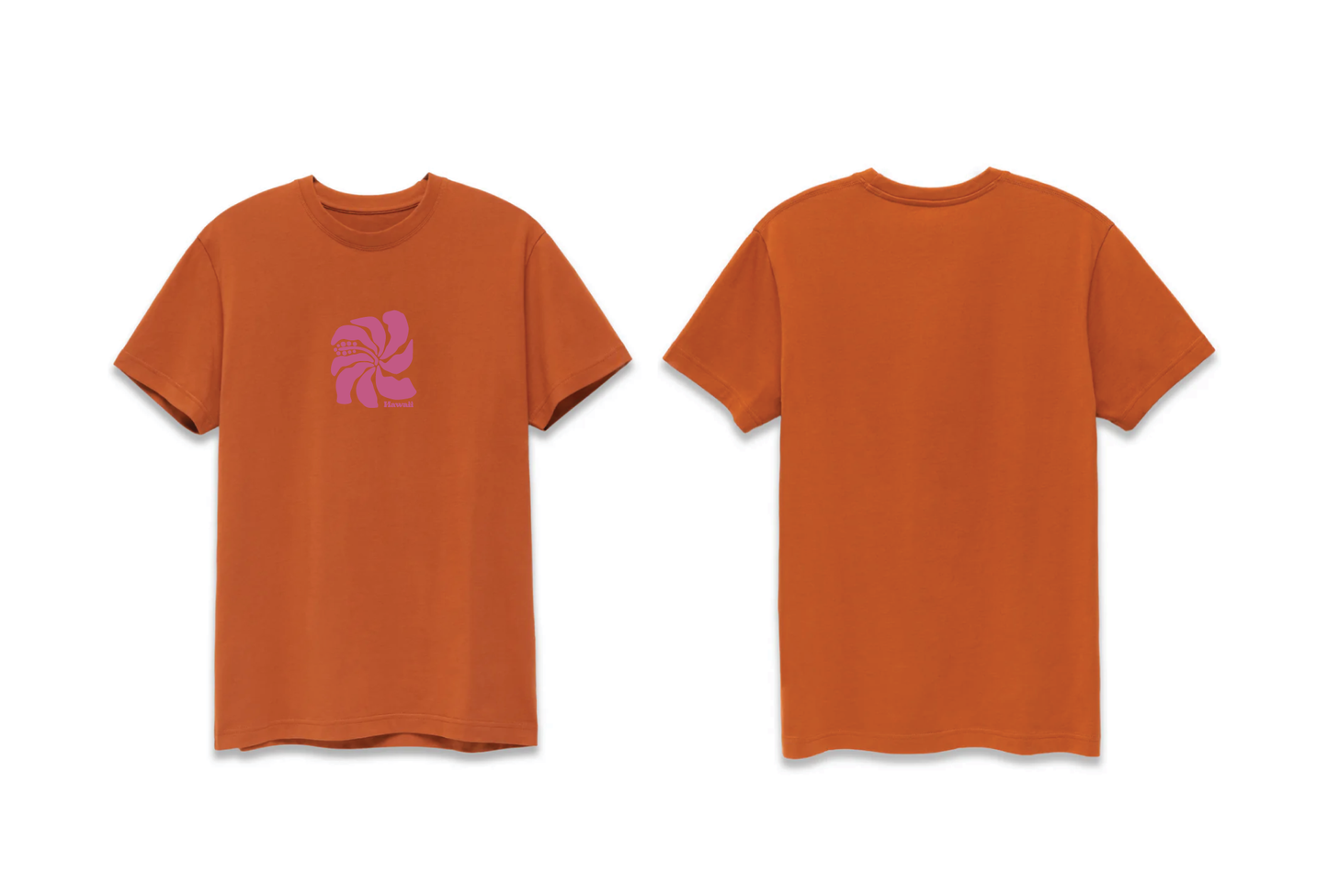 Hibiscus Short Sleeve T-shirt in Clay