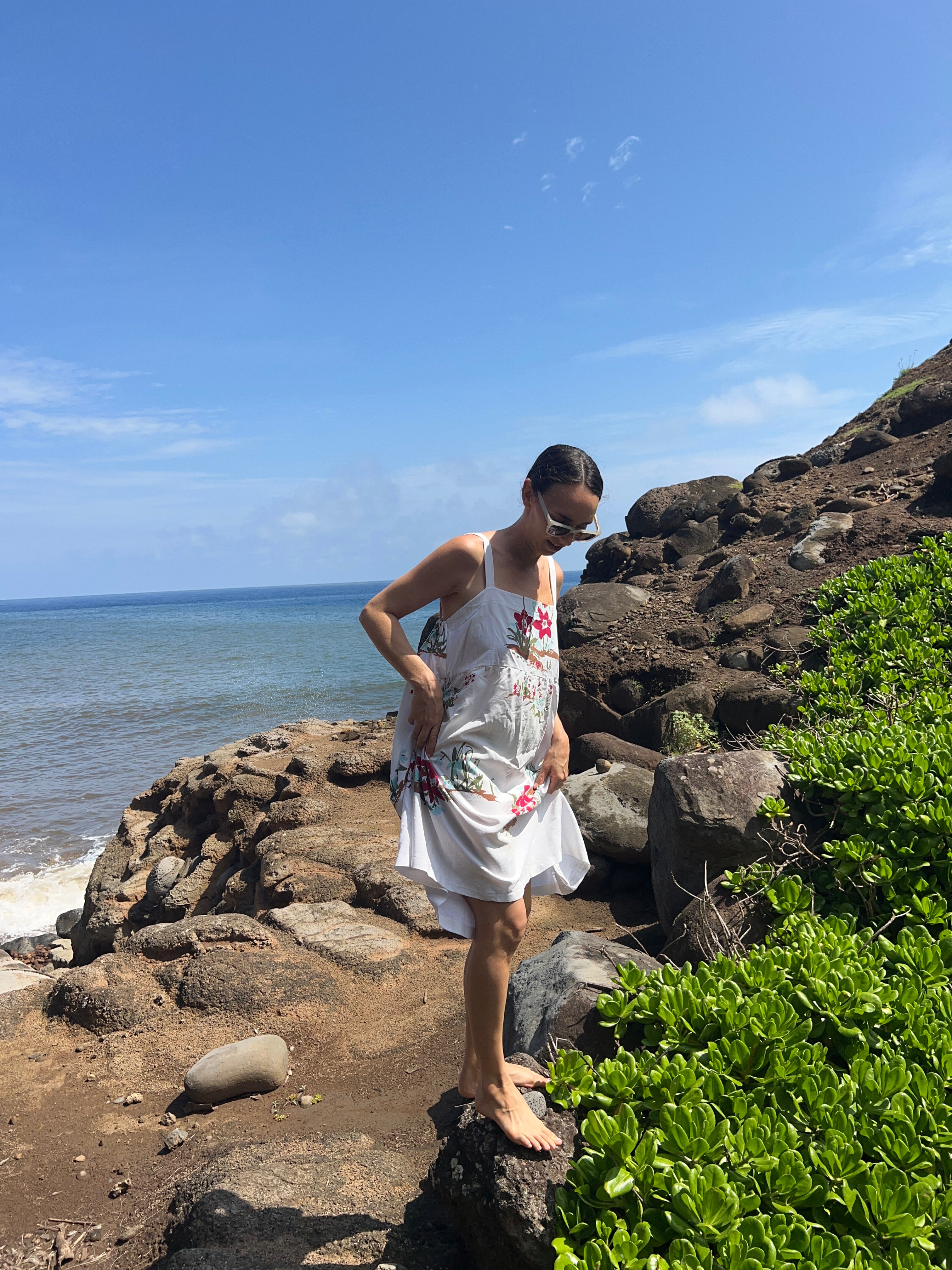 A Floral Cotton  Dress