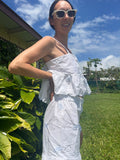 A Pillowcase Top with Embroidered bows