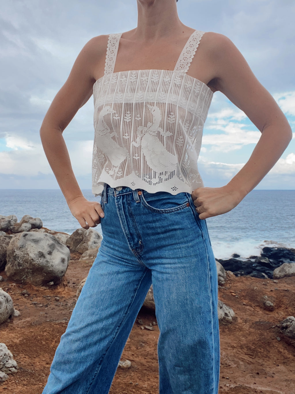 SOLD OUT Duck Lace Tank Top