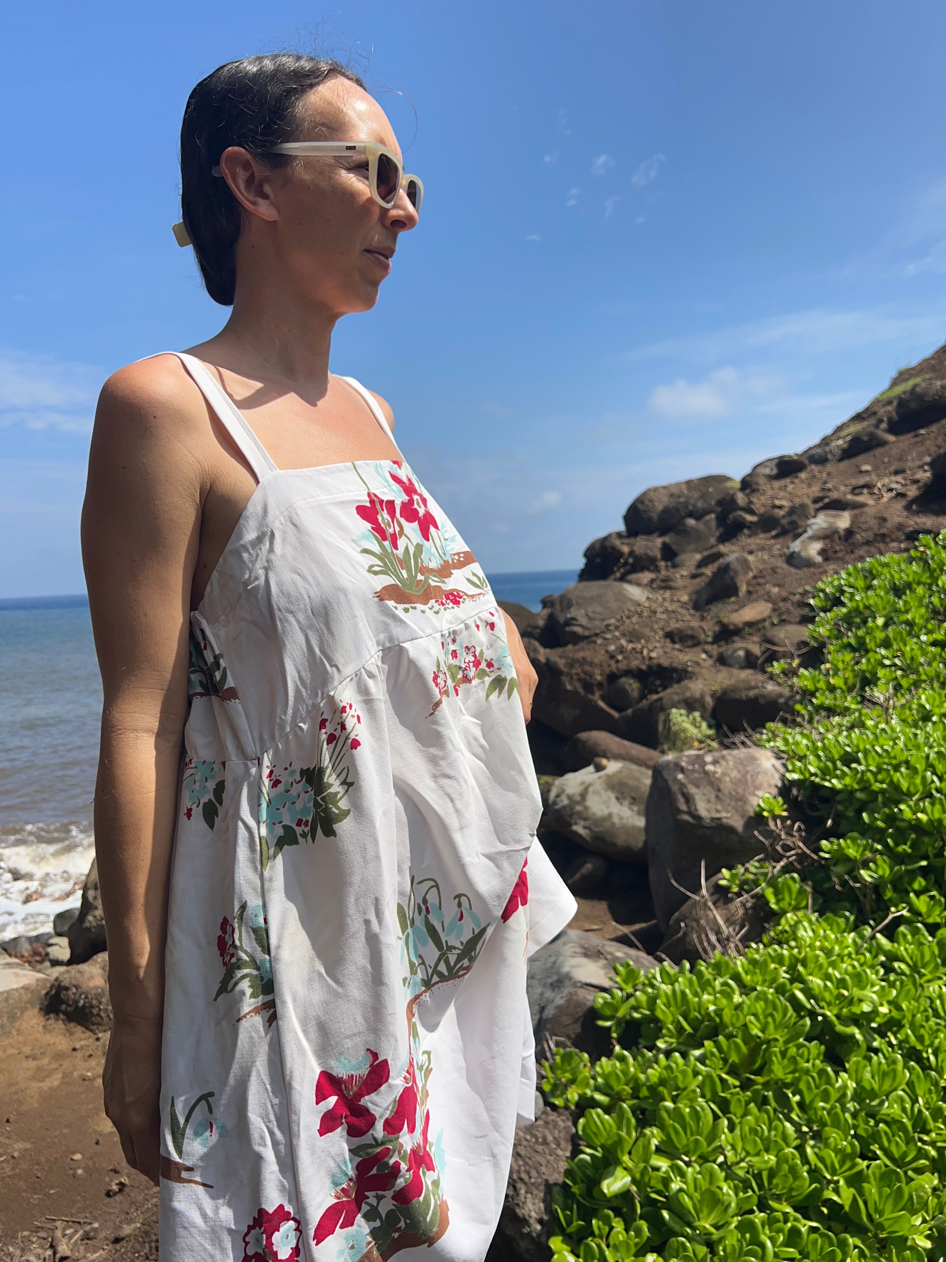 A Floral Cotton  Dress