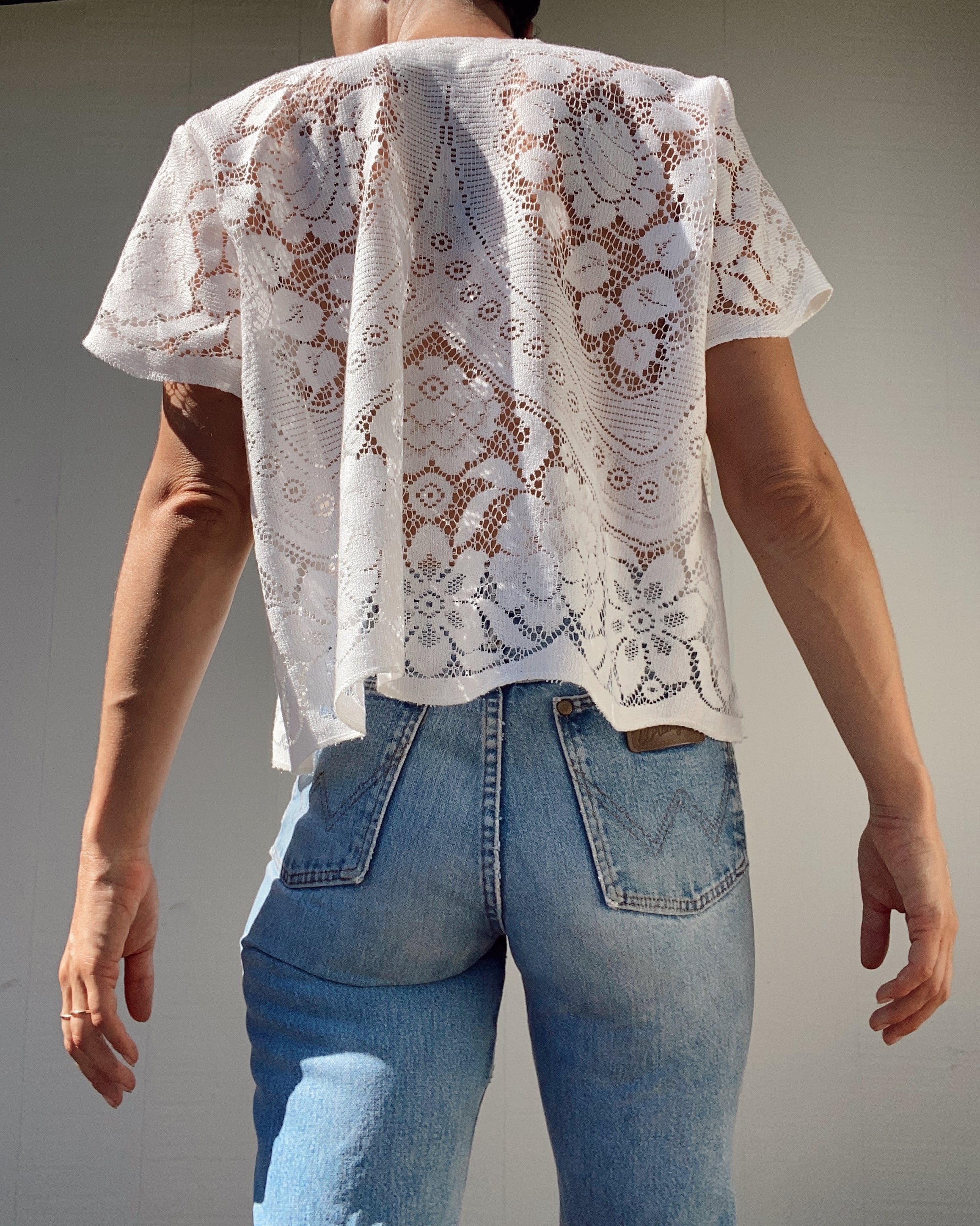 SOLD OUT Scalloped Edge Lace Top