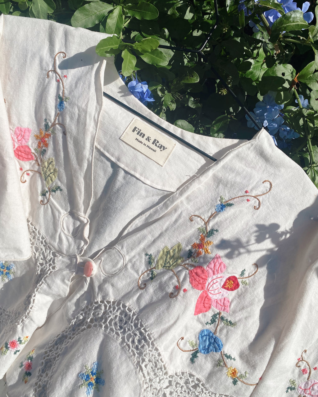 SOLD OUT Table cloth Embroidered Crop Top
