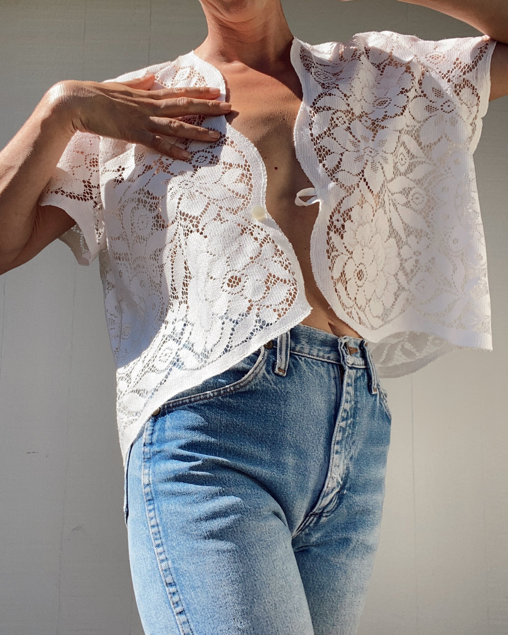 SOLD OUT Scalloped Edge Lace Top