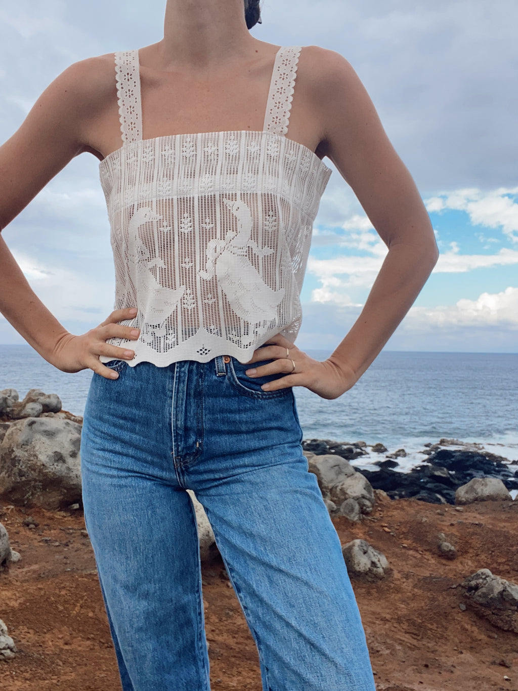 SOLD OUT Duck Lace Tank Top