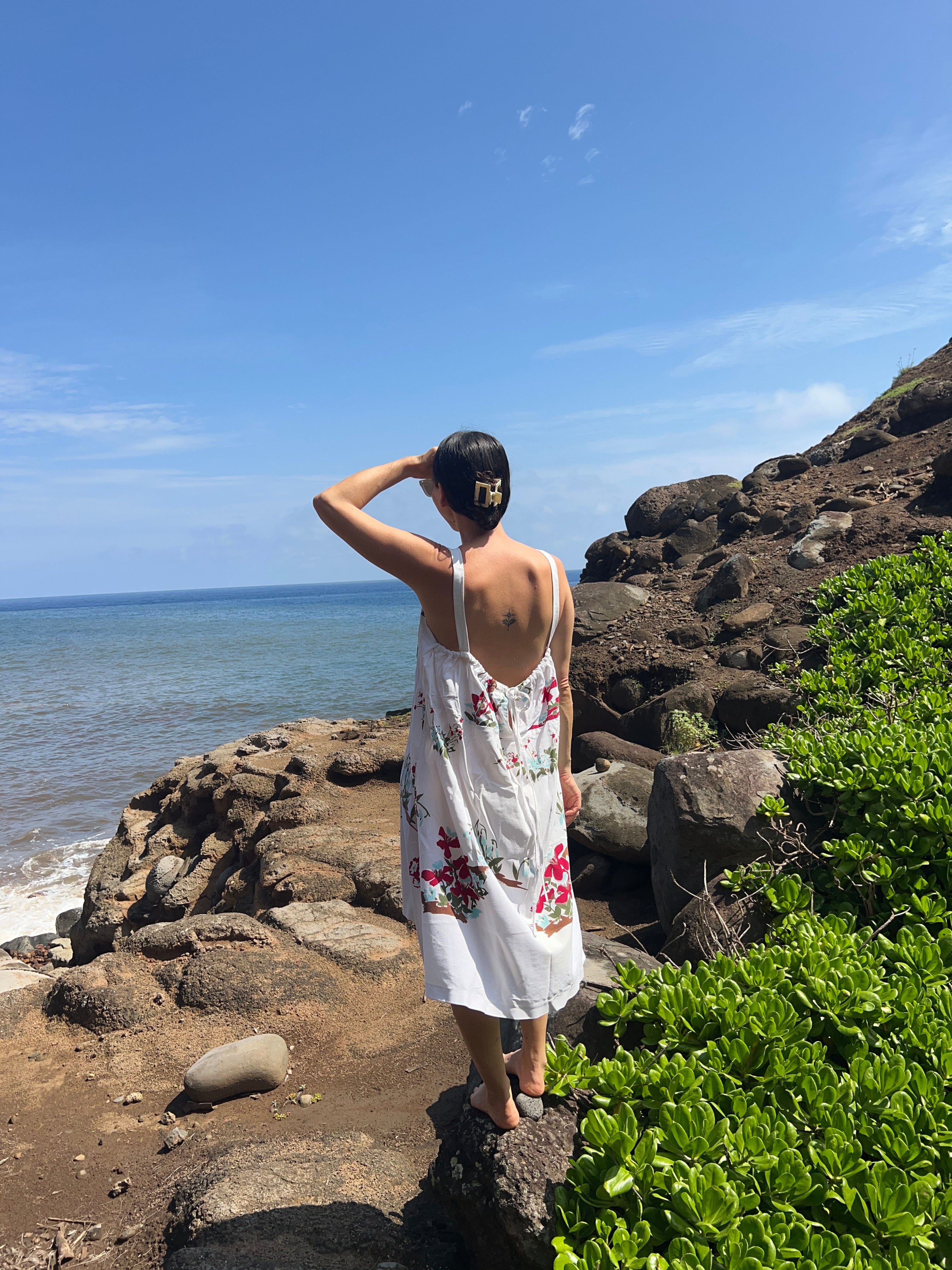 A Floral Cotton  Dress