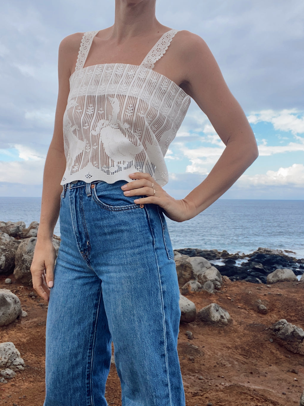 SOLD OUT Duck Lace Tank Top