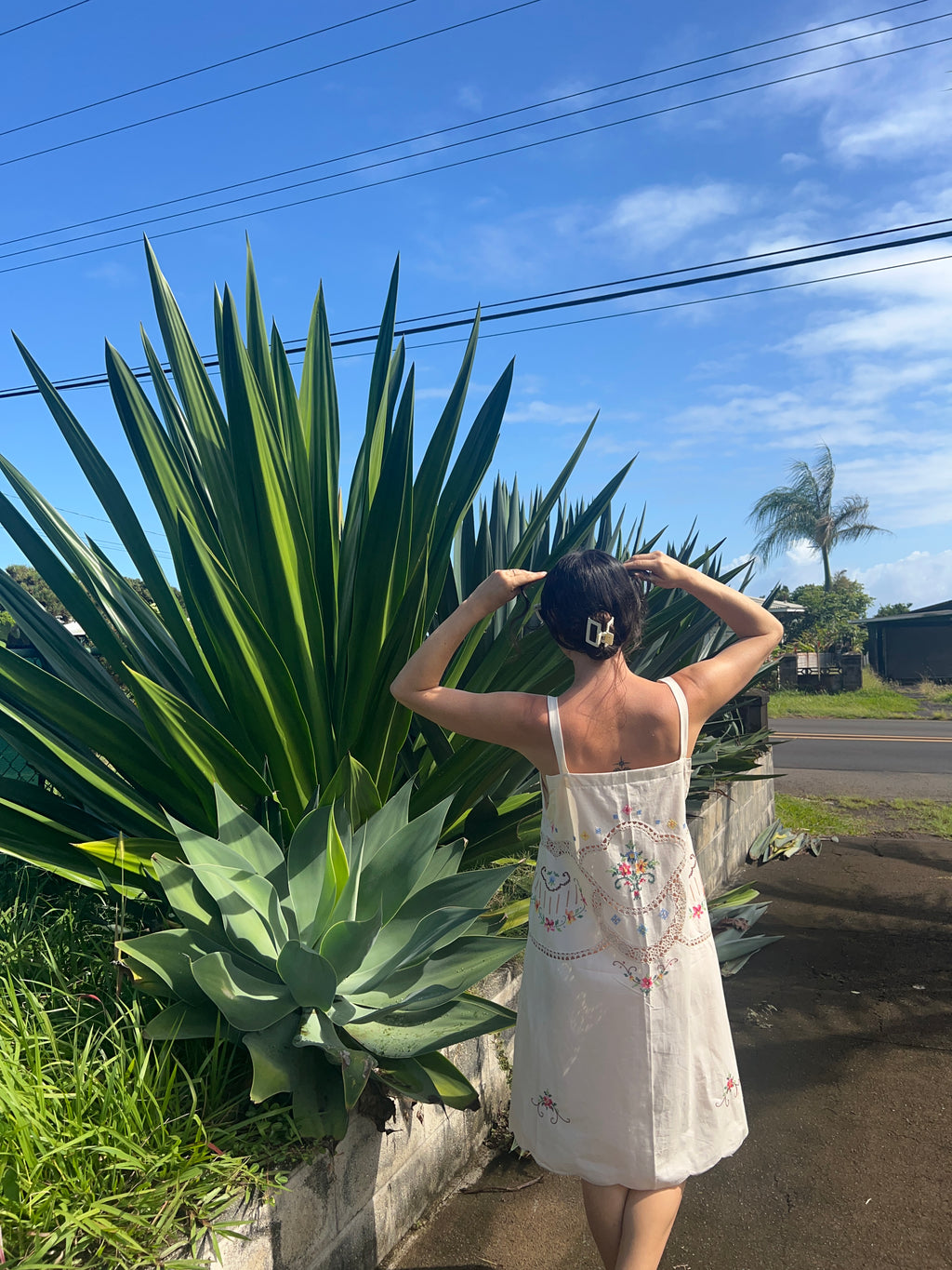 An Embroidered Floral Dress