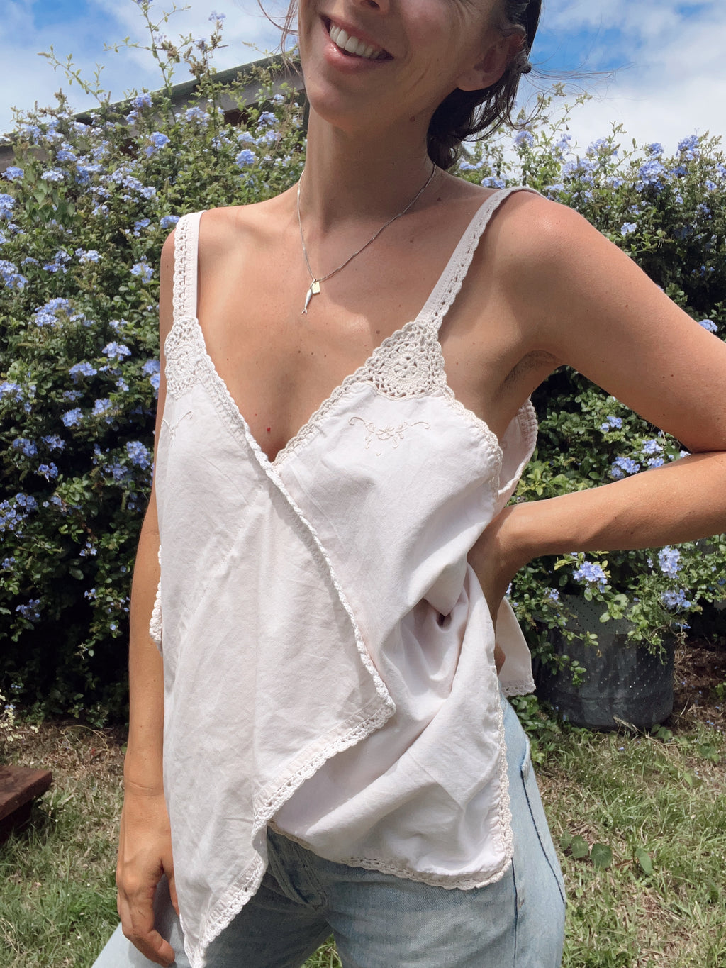 SOLD OUT Crochet Lace Napkin Tank Top