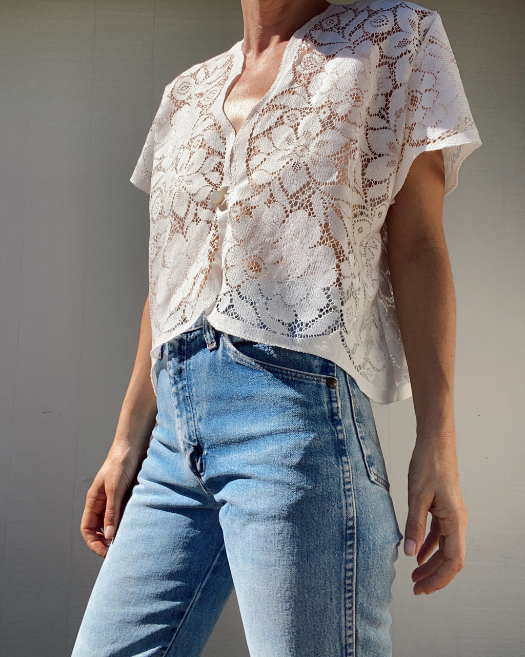 SOLD OUT Scalloped Edge Lace Top