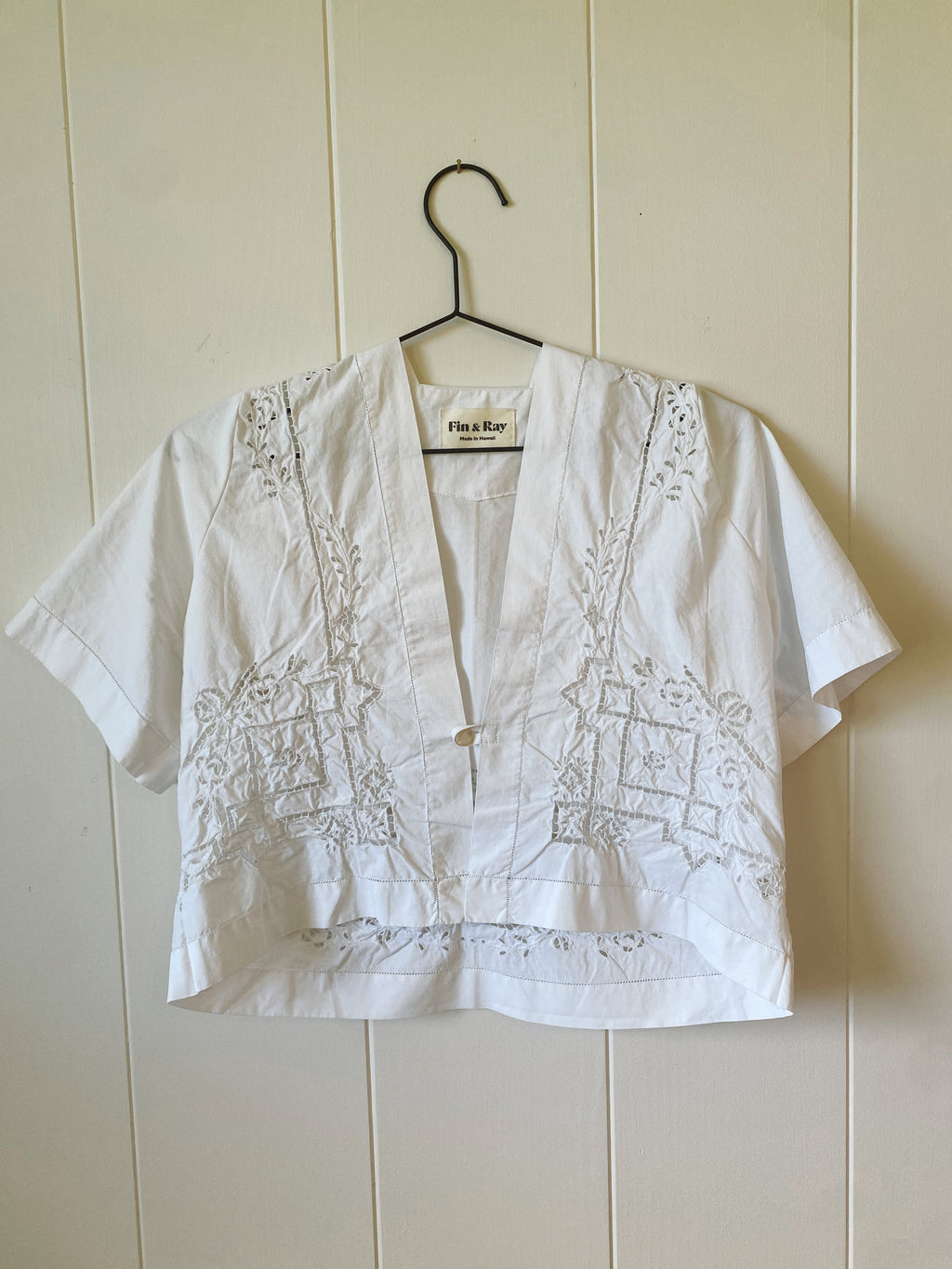 SOLD OUT Hand embroidered crop top