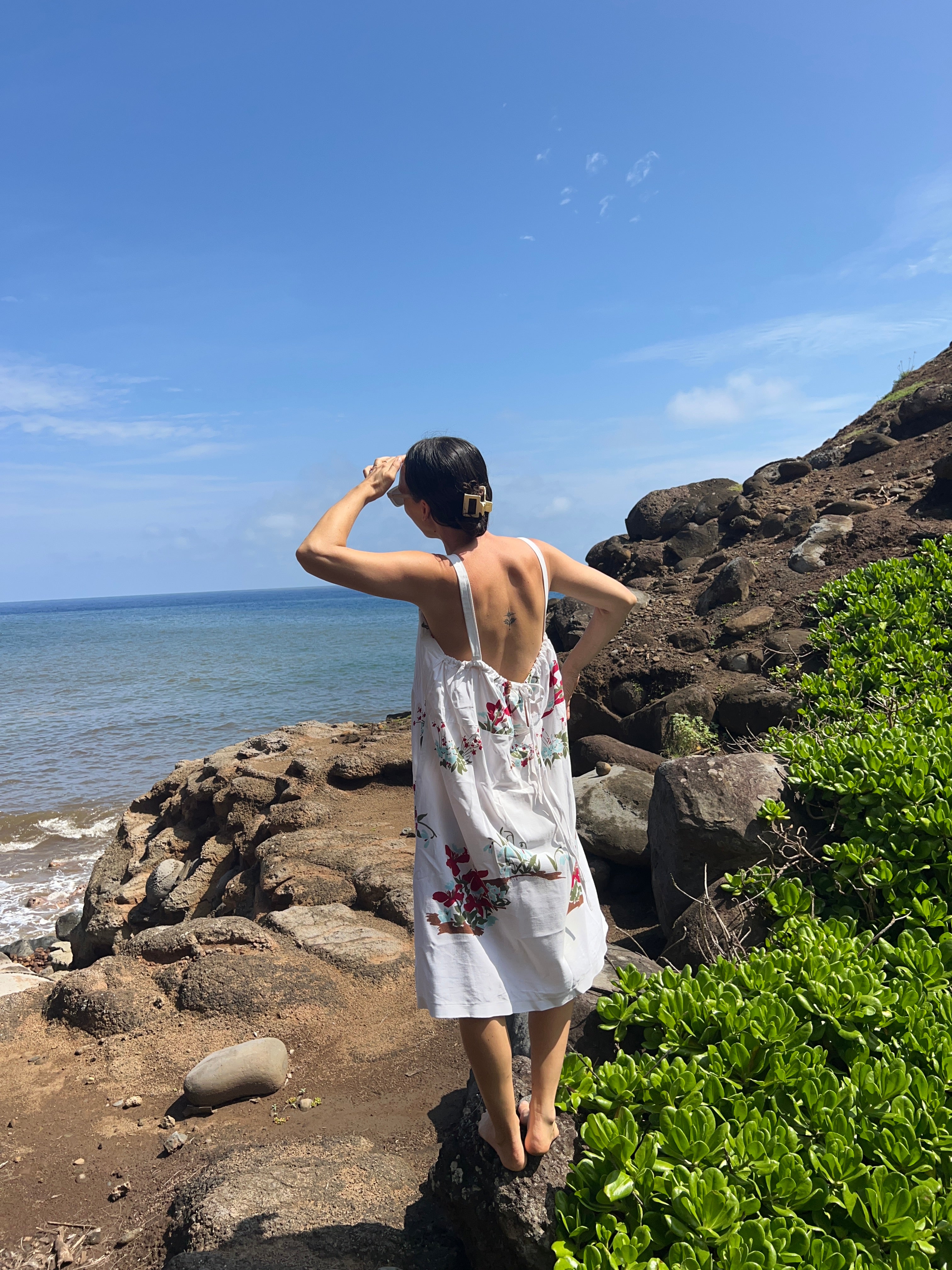 A Floral Cotton  Dress