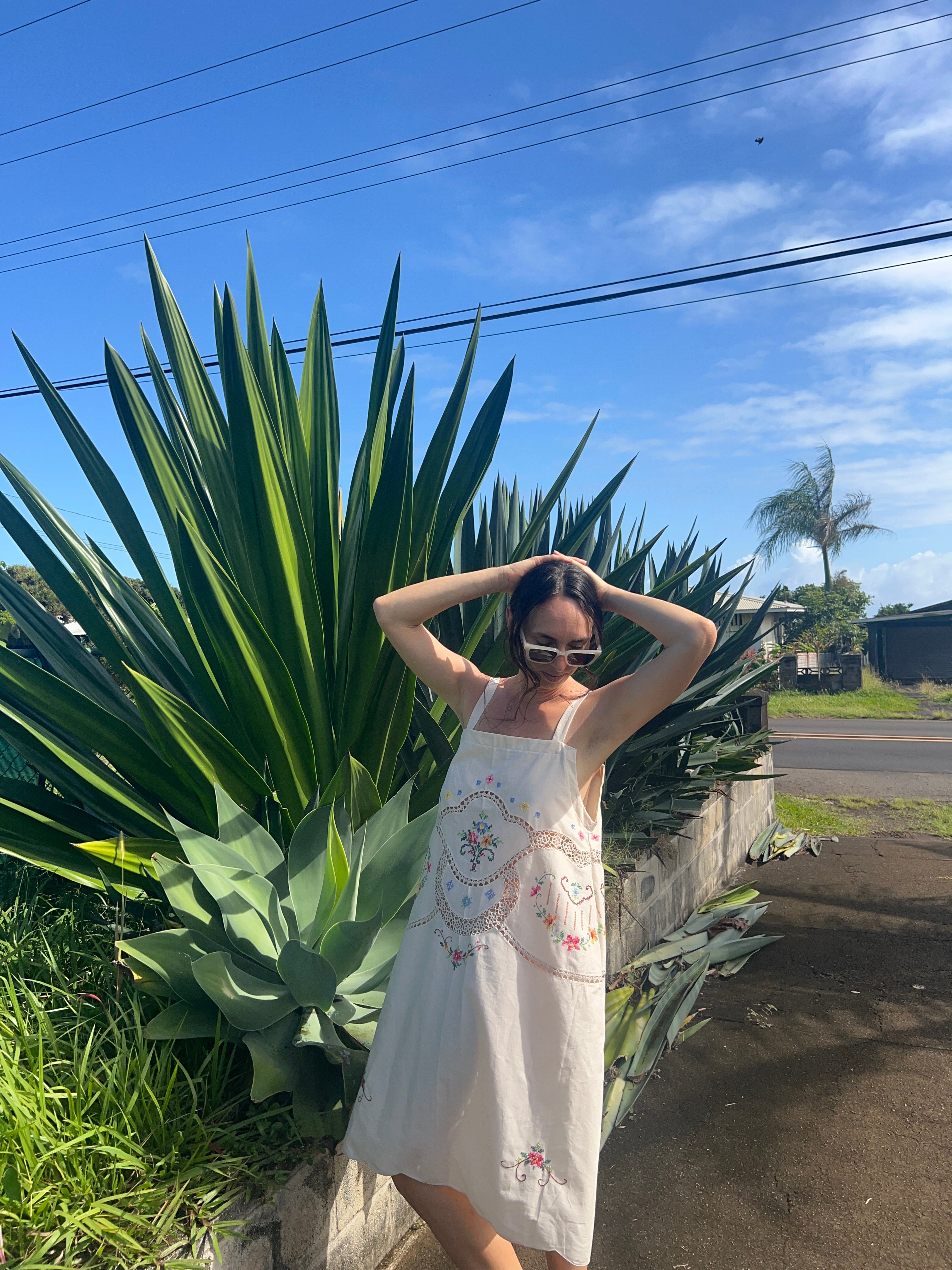 An Embroidered Floral Dress