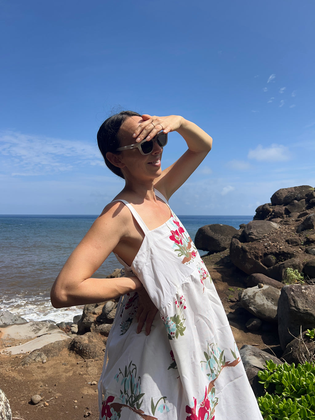A Floral Cotton  Dress