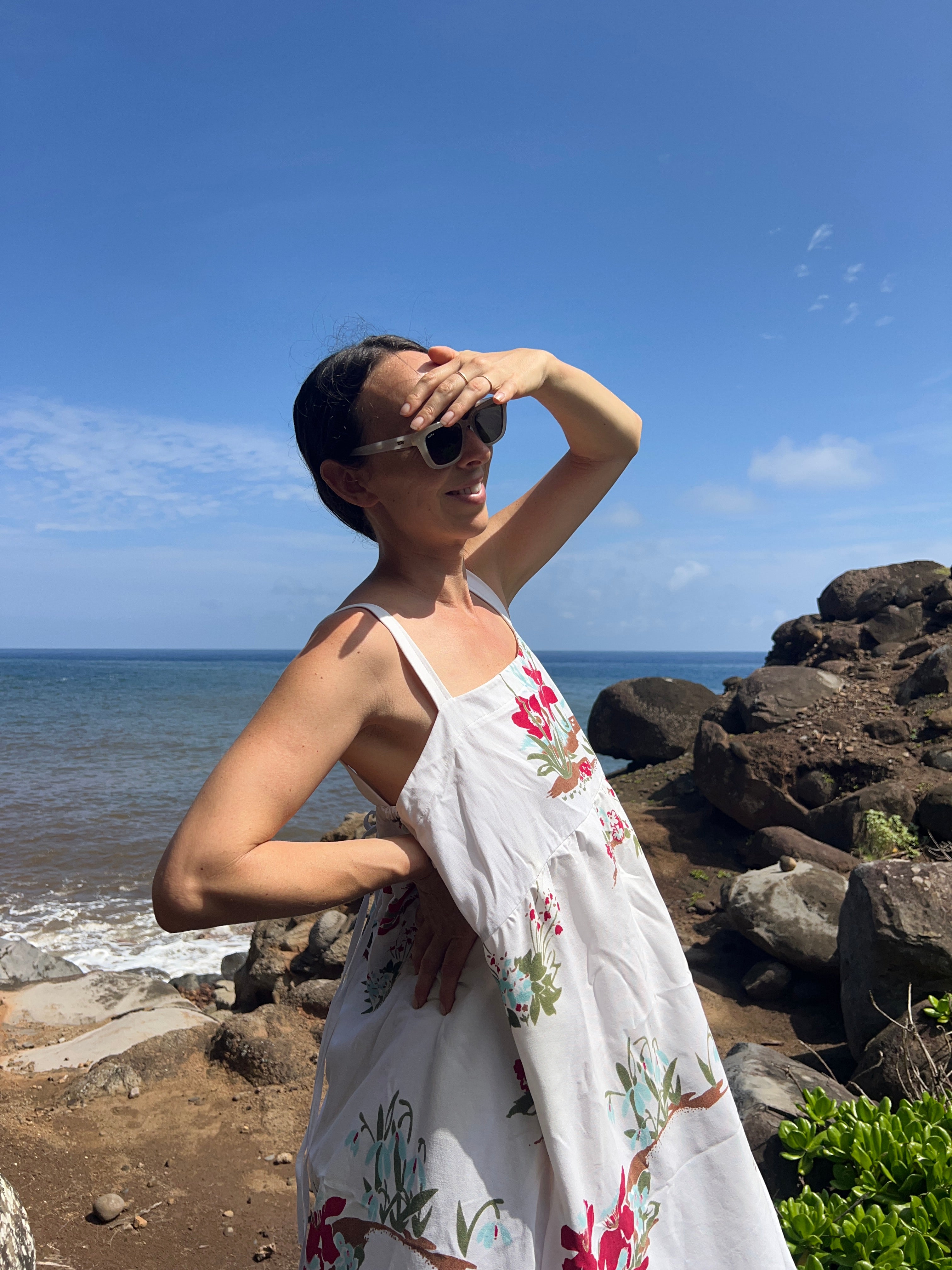 A Floral Cotton  Dress