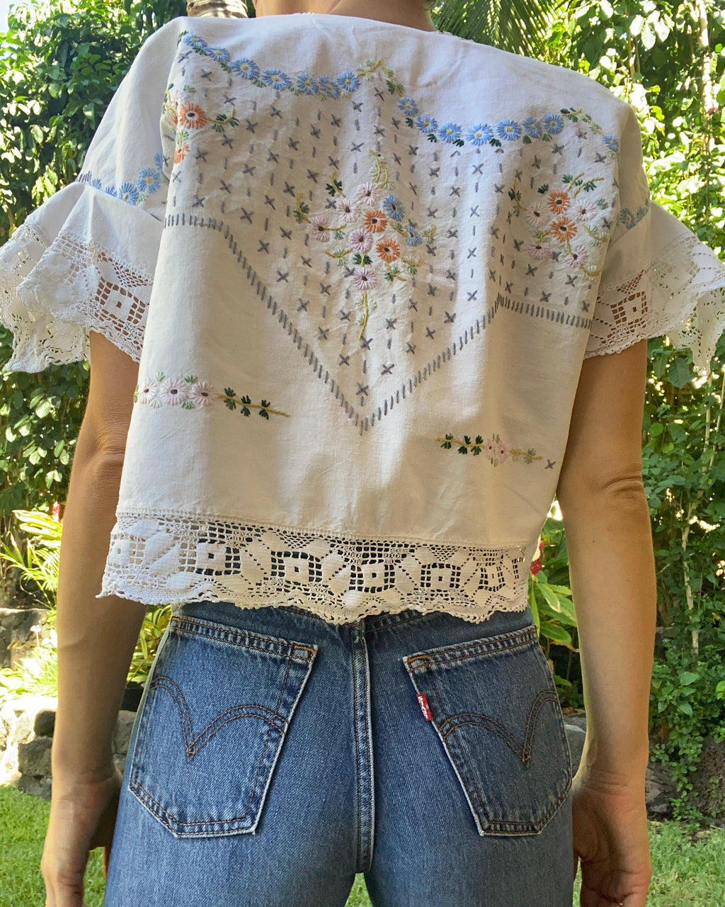 SOLD OUT Lace Trim Top