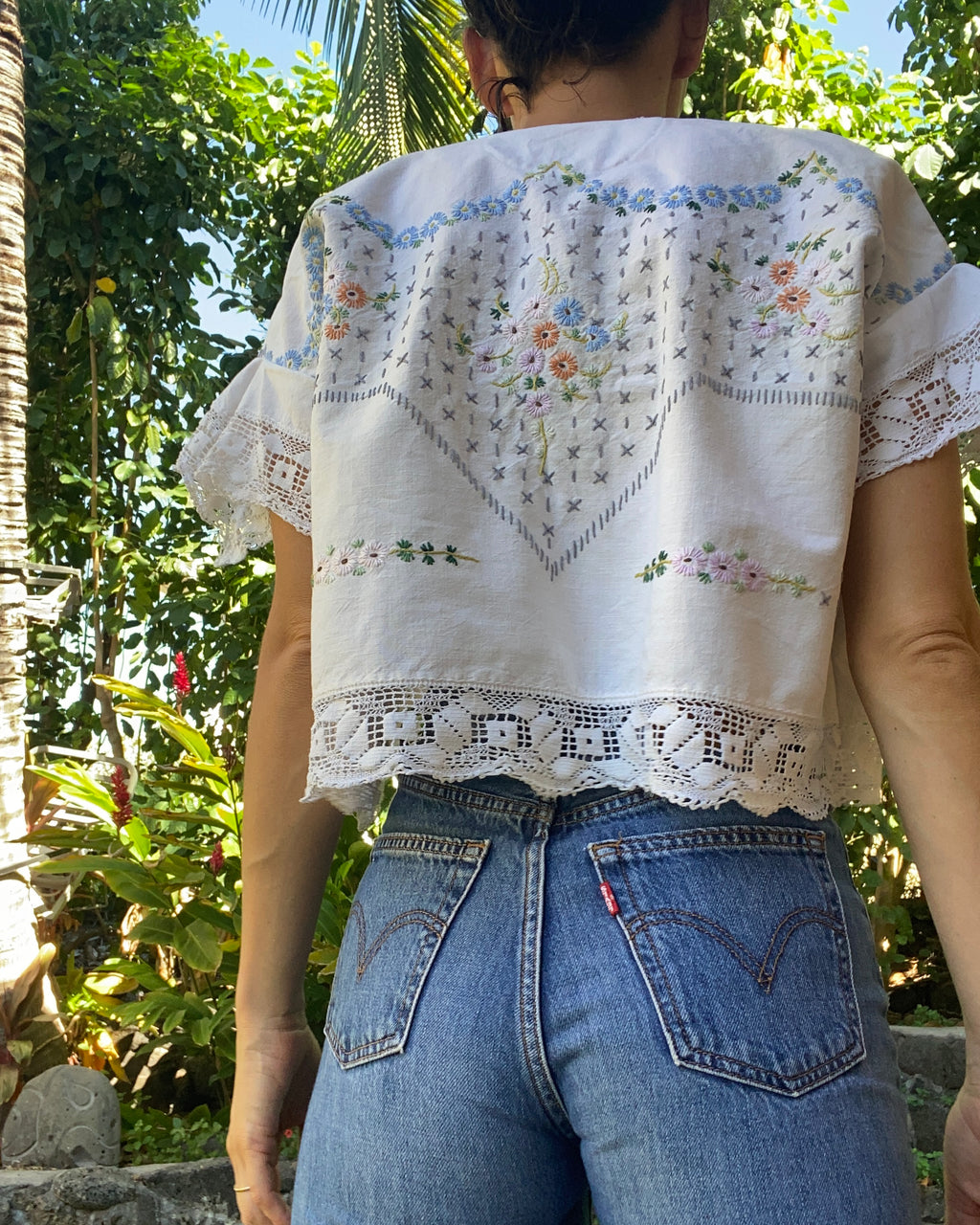 SOLD OUT Lace Trim Top