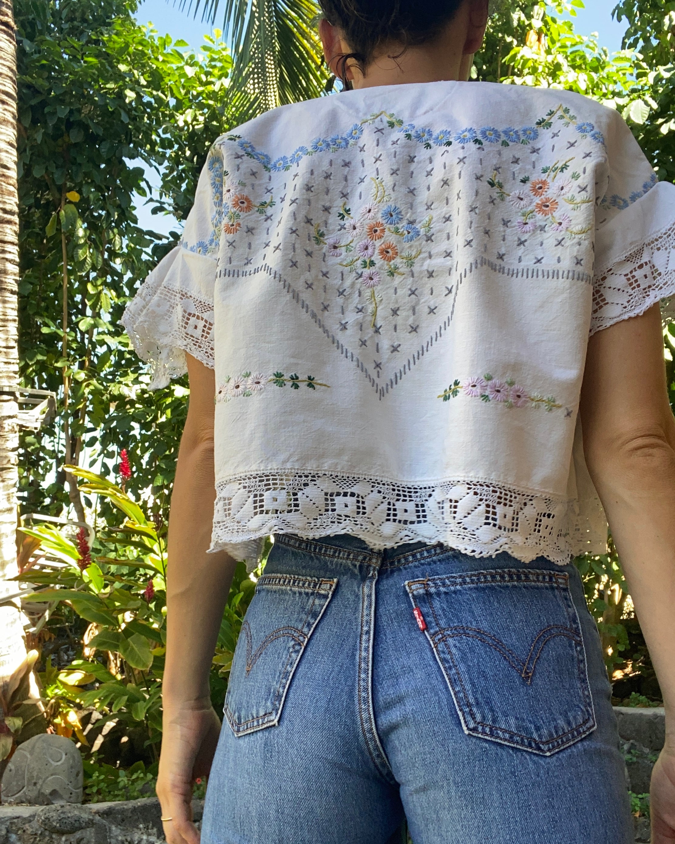 SOLD OUT Lace Trim Top