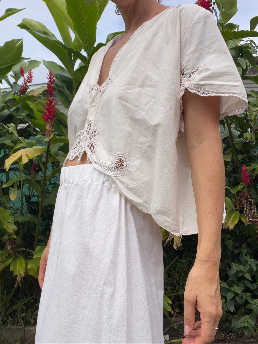 A Lace Edge Top