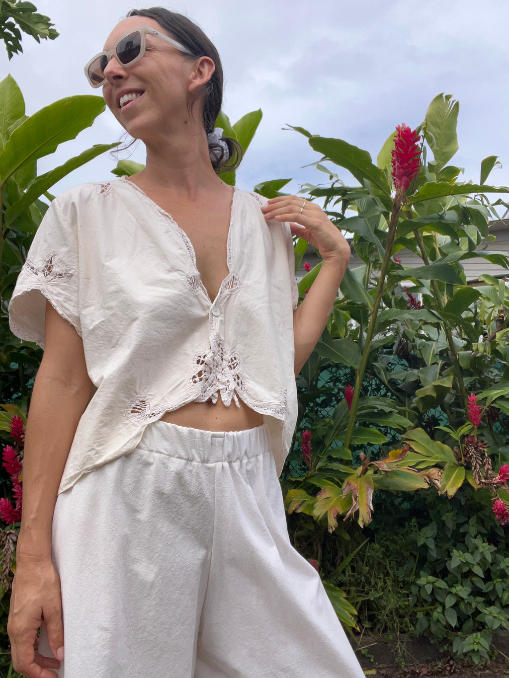 A Lace Edge Top