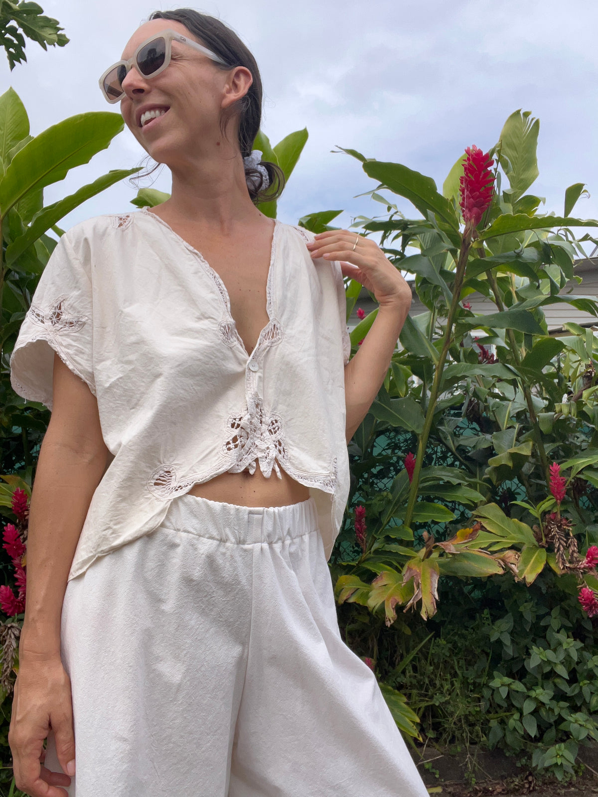 A Lace Edge Top