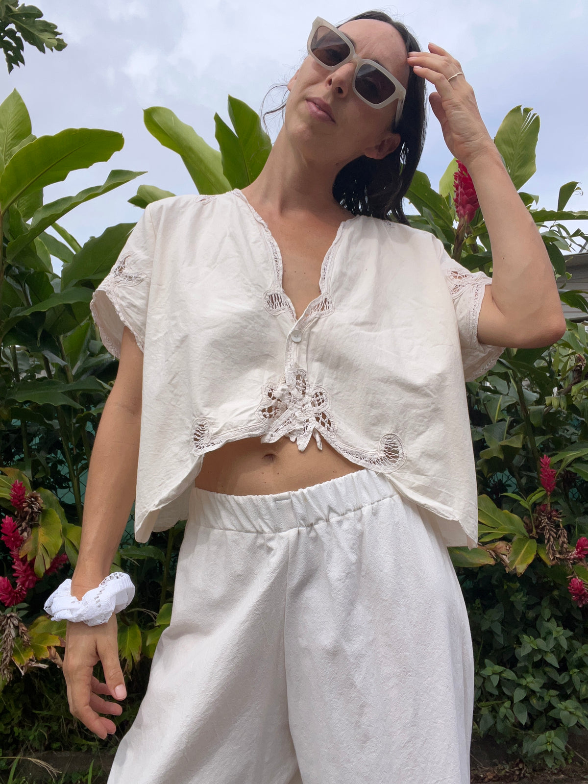 A Lace Edge Top