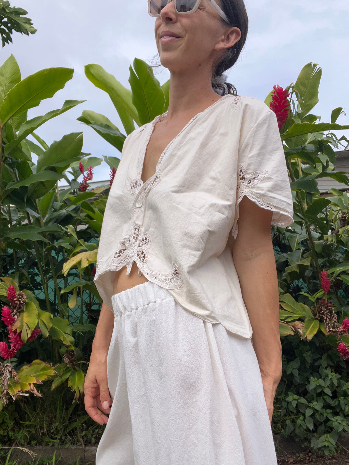 A Lace Edge Top