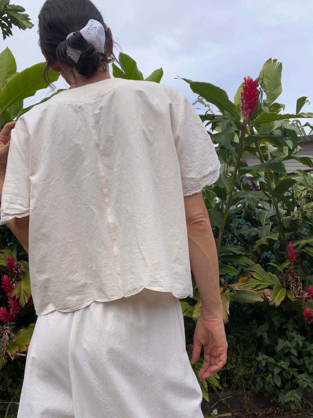 A Lace Edge Top