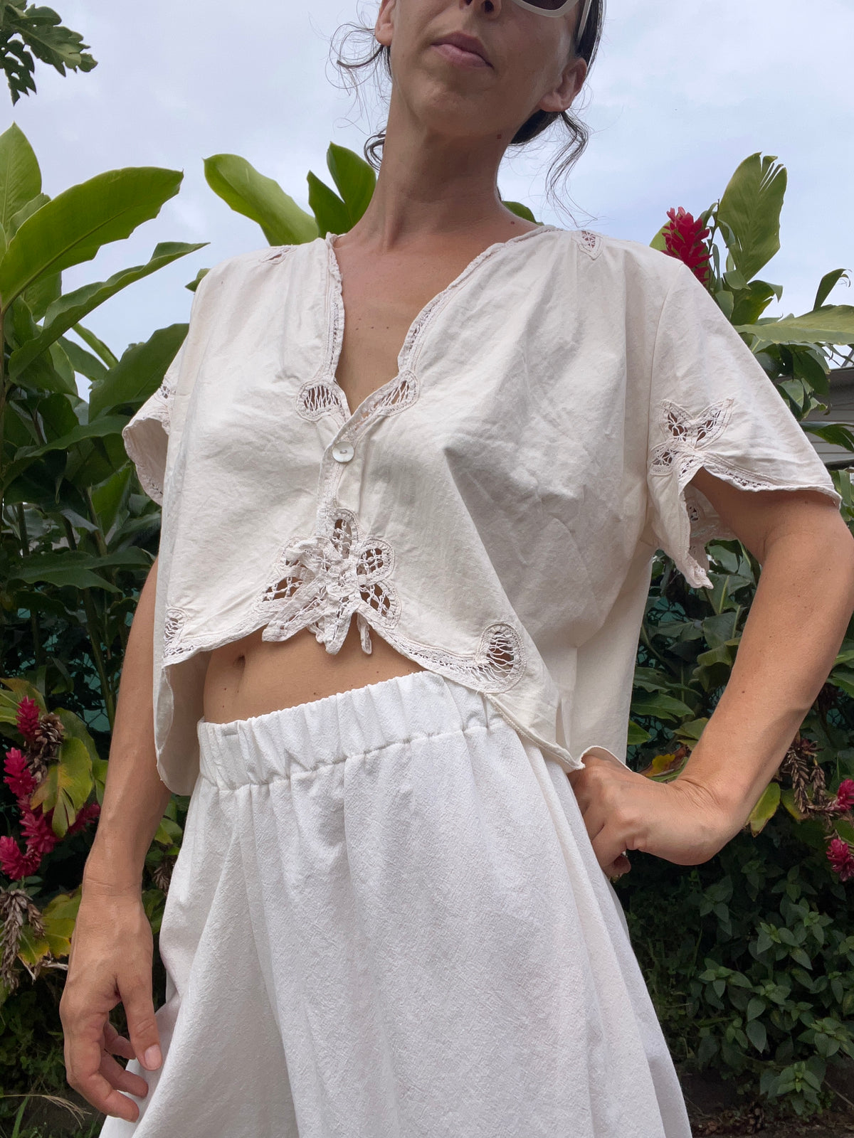 A Lace Edge Top