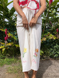 A Flower Tea Towel Pant in Daffodil & Lily