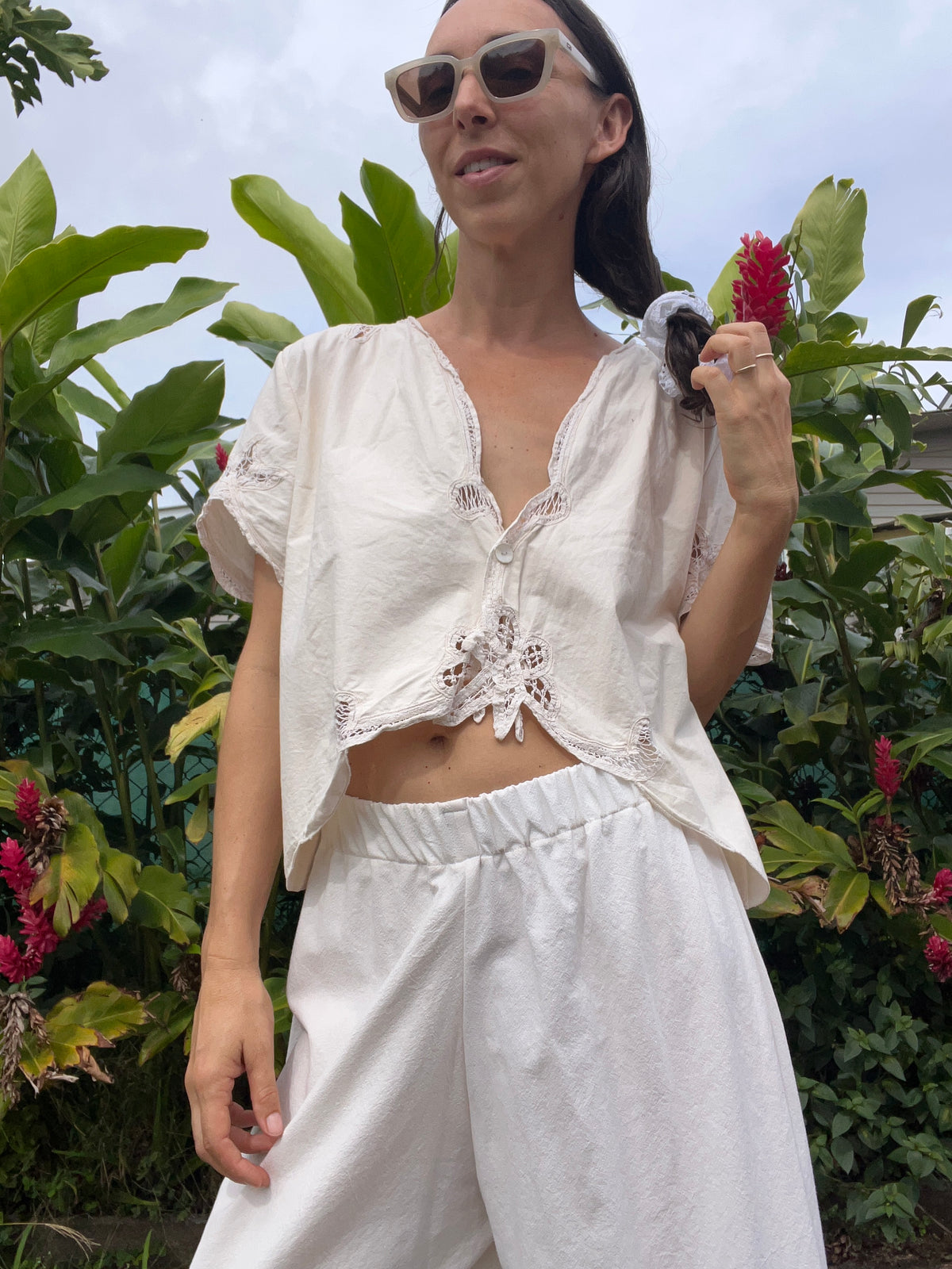 A Lace Edge Top