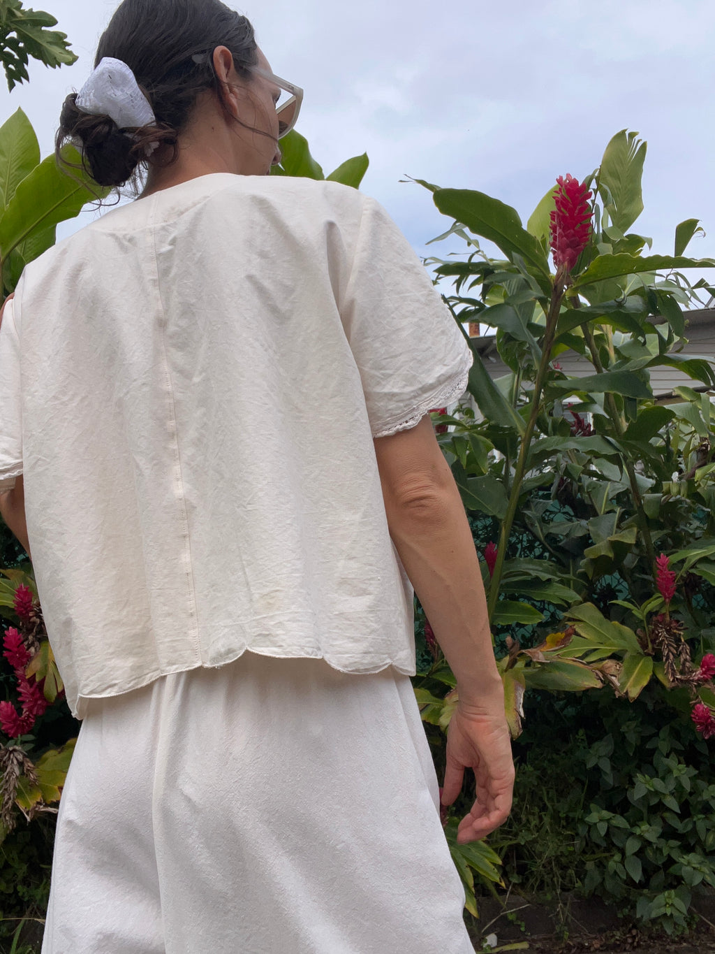 A Lace Edge Top